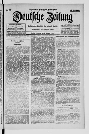 Deutsche Zeitung vom 04.02.1912