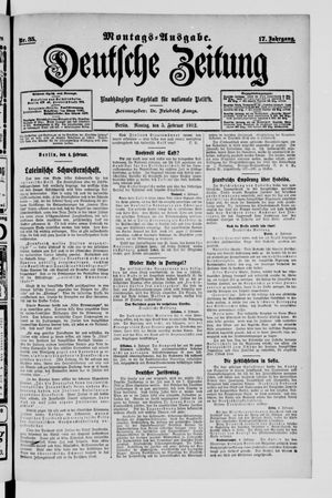 Deutsche Zeitung vom 05.02.1912