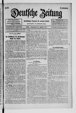 Deutsche Zeitung on Feb 8, 1912