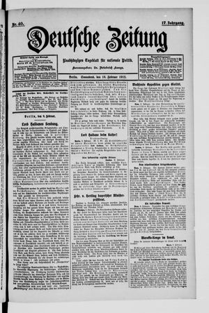 Deutsche Zeitung vom 10.02.1912