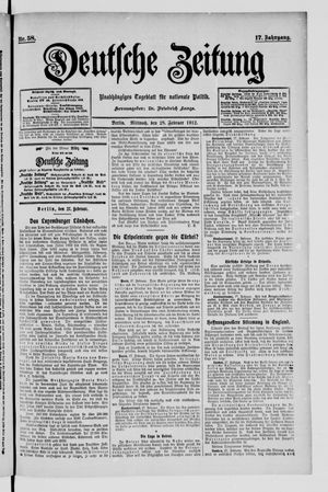 Deutsche Zeitung vom 28.02.1912