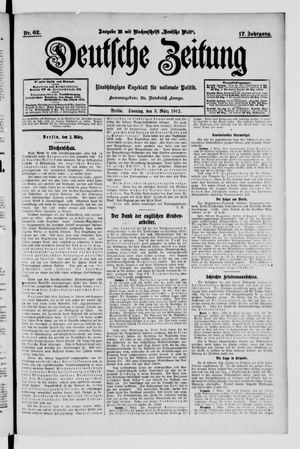 Deutsche Zeitung vom 03.03.1912