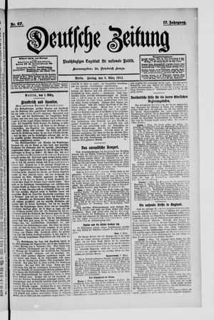 Deutsche Zeitung on Mar 8, 1912