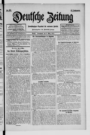 Deutsche Zeitung vom 09.03.1912