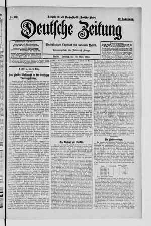 Deutsche Zeitung on Mar 10, 1912