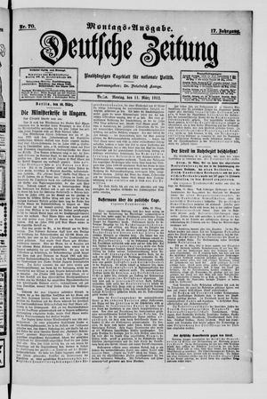 Deutsche Zeitung on Mar 11, 1912