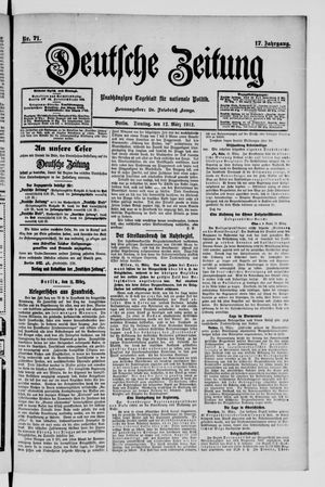 Deutsche Zeitung vom 12.03.1912