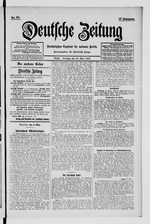 Deutsche Zeitung on Mar 19, 1912