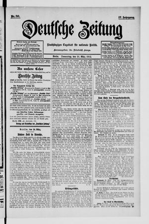 Deutsche Zeitung vom 21.03.1912