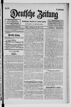 Deutsche Zeitung vom 26.03.1912