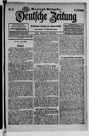 Deutsche Zeitung vom 01.04.1912
