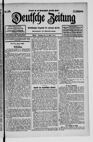 Deutsche Zeitung vom 14.04.1912