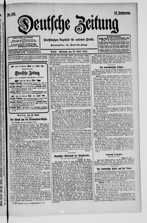 Deutsche Zeitung vom 24.04.1912