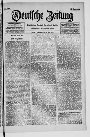 Deutsche Zeitung vom 04.05.1912