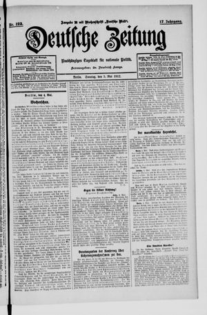 Deutsche Zeitung vom 05.05.1912