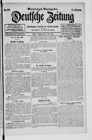 Deutsche Zeitung vom 06.05.1912