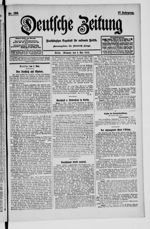 Deutsche Zeitung vom 08.05.1912