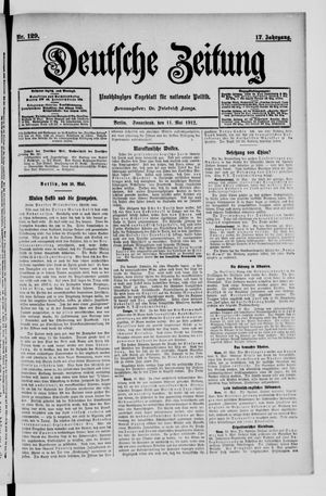 Deutsche Zeitung vom 11.05.1912