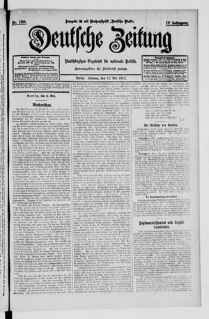 Deutsche Zeitung vom 12.05.1912