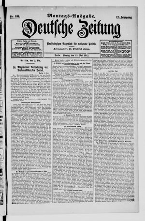 Deutsche Zeitung vom 13.05.1912
