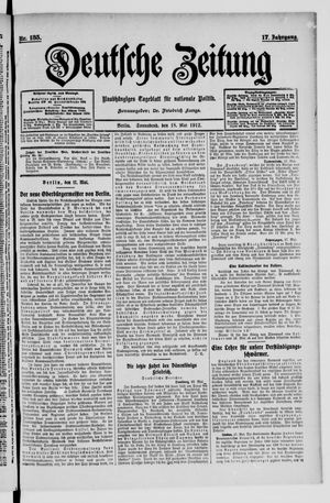 Deutsche Zeitung vom 18.05.1912