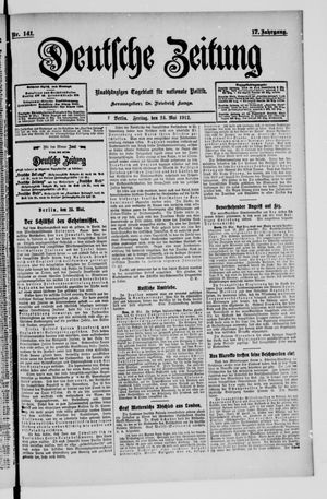 Deutsche Zeitung vom 24.05.1912