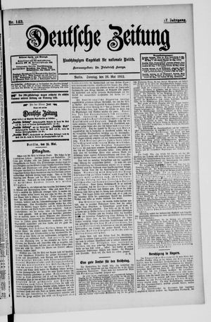 Deutsche Zeitung on May 26, 1912