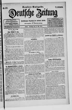 Deutsche Zeitung vom 28.05.1912