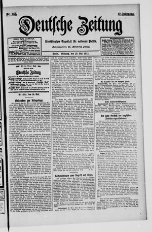 Deutsche Zeitung vom 29.05.1912