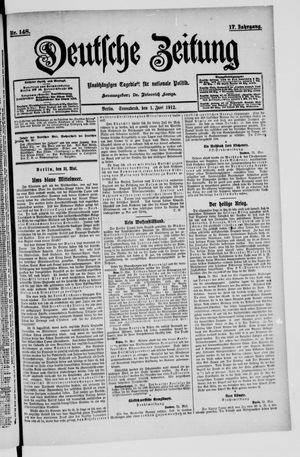 Deutsche Zeitung vom 01.06.1912