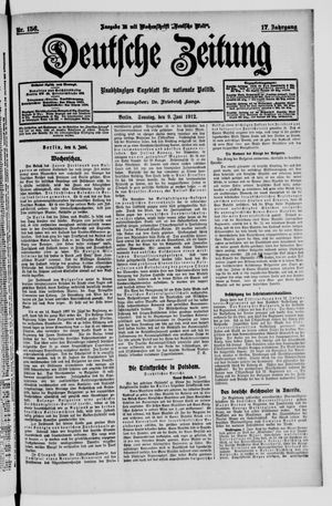 Deutsche Zeitung vom 09.06.1912
