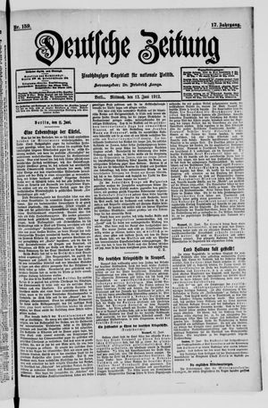 Deutsche Zeitung vom 12.06.1912