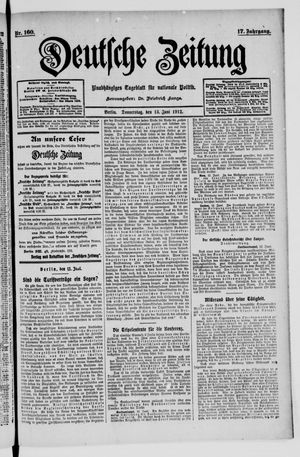 Deutsche Zeitung vom 13.06.1912