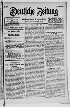 Deutsche Zeitung vom 14.06.1912