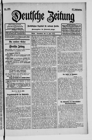 Deutsche Zeitung vom 15.06.1912