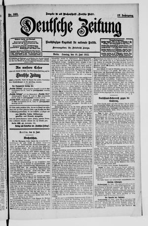 Deutsche Zeitung vom 16.06.1912
