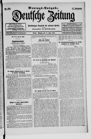 Deutsche Zeitung on Jun 17, 1912