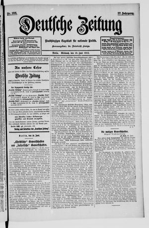 Deutsche Zeitung vom 19.06.1912
