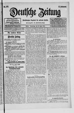 Deutsche Zeitung vom 20.06.1912