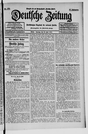 Deutsche Zeitung vom 23.06.1912