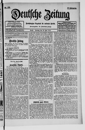 Deutsche Zeitung vom 25.06.1912