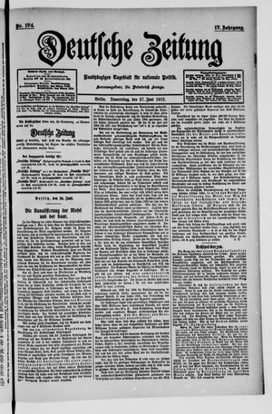Deutsche Zeitung vom 27.06.1912