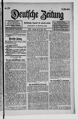 Deutsche Zeitung vom 28.06.1912