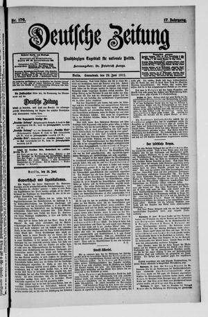 Deutsche Zeitung vom 29.06.1912