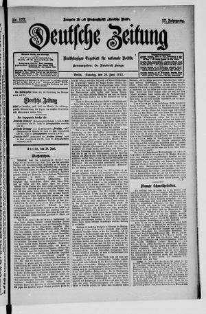 Deutsche Zeitung vom 30.06.1912