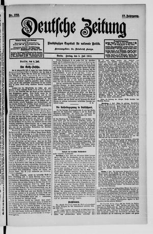 Deutsche Zeitung vom 05.07.1912