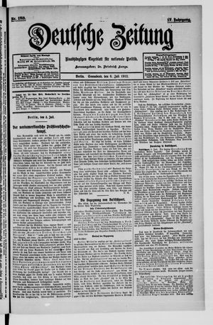 Deutsche Zeitung vom 06.07.1912