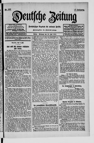 Deutsche Zeitung vom 10.07.1912