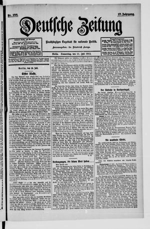 Deutsche Zeitung vom 11.07.1912