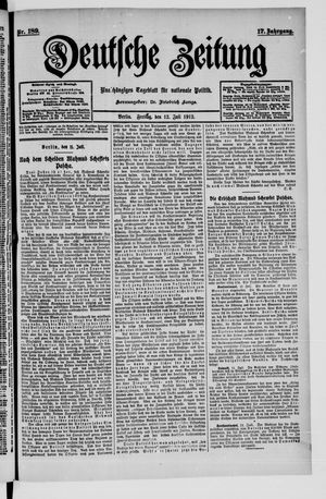 Deutsche Zeitung vom 12.07.1912